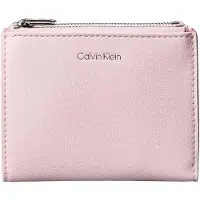 Calvin Klein Foil Logo Double Zip Card Holder