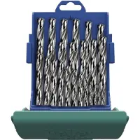 Heller 21961 7 HSS Metall-spiralborrset 19 delar 1 mm, 1.5 mm, 2 mm, 2.5 mm, 3 mm, 3.5 mm, 4 mm, 4.5 mm, 5 mm, 5.5 mm, 6 mm, 6.5 mm, 7 mm, 7.5 mm, 8 mm, 8.5