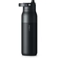 LARQ PureVis 2, 680 ml, Daglig användning, Fysisk träning, Vandring, Idrott, Svart, Rostfritt stål, Vuxen, Man / Kvinna