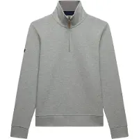 Superdry för män. M2014535A Essential Half Zip Sweatshirt grå (XXL), Casual, Bomull