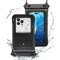 Spigen A611P 2-pack vattentätt skal - matt svart