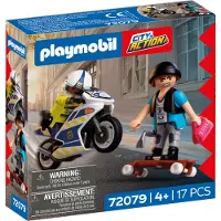 Playmobil City Action - Motorcykeljakt - 17 Delar - 72079 - - One Size - Leksaksfigur
