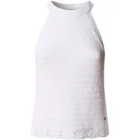 Pepe Jeans för kvinnor. PL7000121 Topp Kinah vit (XS), Casual, Bomull, Ärmlös / Hängselbyxor