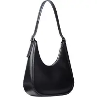 Calvin Klein Axelremsväska 'Contrast Monogram Hobo' svart / vit
