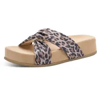 Marco Tozzi Pantolette beige / camel / mörkbrun