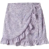 Name it Kjol - NkfVinaya - Lavender Dimma/Paisley Blommor - - 7 år (122) - Kjol