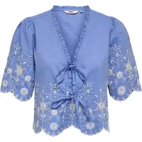 ONLY Blus 'ONLMiffy' royalblå / off-white