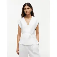 Tommy Hilfiger Linen Blend Tie Wrap Waistcoat