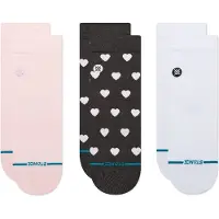 Stance Sockor 'Hearts Lowrider' rosa / svart / vit