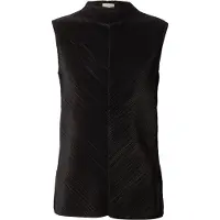 Calvin Klein Plissé Mock Neck Sleeveless Top