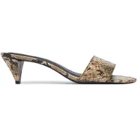 Tommy Hilfiger Pumps 'Snake Print Heeled' beige / choklad