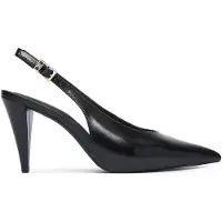 Tommy Hilfiger TH Monogram Leather Slingback High Heels
