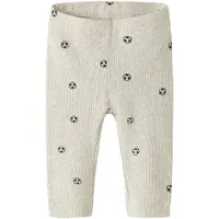Name it Leggings - Rib - NbmHaball - Peyote Melange m. Fotbollar - - 50 - Leggings