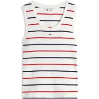 Tommy Hilfiger Tommy Jeans Ribbed Scoop Neck Slim Tank Top