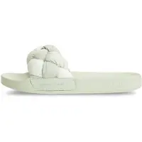 Tommy Hilfiger Pantolette 'Embossed Braided Strap' ljusgrön