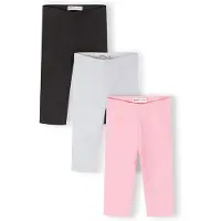 MINOTI Leggings ljusgrå / rosa / svart