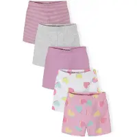 MINOTI Leggings gråmelerad / syrén / mauve / rosa / vit