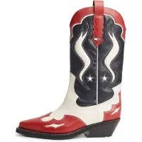 Tommy Hilfiger Tommy Jeans Archive Leather Cowboy Boots