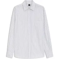 BOSS Blus 'Saturday_1' marinblå / pastellblå / vit