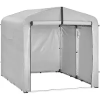SoBuy Cykelgarage Grå 219x159x165 cm