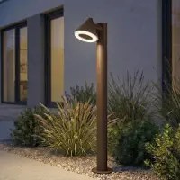 LINDBY Pollare uthomus Soran , Brun / rost, Metall, Modern, Utomhuslampa