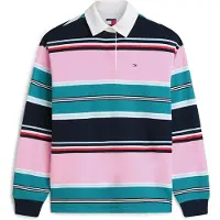 Tommy Hilfiger Tommy Jeans Mixed Stripe Relaxed Rugby Shirt