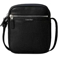 Calvin Klein Perforated Faux Leather Reporter Bag