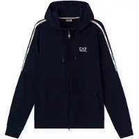 Emporio Armani för män. 7M001863_AF12660 Stickad marinblå huvtröja Italian Spirit (XXL), Casual, Deportivo, Gul, Bomull