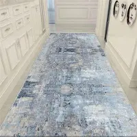JGJG Abstrakta Långa Hallmattor för Hall Vardagsrum Dekoration Hem Gånggolvmattor Lyxig Entréinredning Golvmatta 2.6x13.1ft(80x400cm)