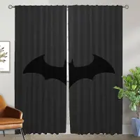 Household supplies MH B-Batmanes Tyg för Sovrumsavdelning Vardagsrumsgardin Eleganta Rumsgardiner 2 Delar Skärmar Halloween Dekoration Kök W50xH70cmx2pcs-CL