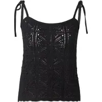 Levi's Broderad topp 'Abbey Tie-Shoulder Sweater Tank Top' svart