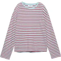 Pull&Bear T-shirt körsbärsröd / vit