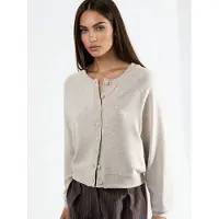 Busem Rundhalsad knäfd cardigan