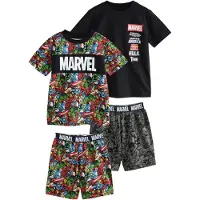 Next Pyjamas antracit / knallröd / svart / vit