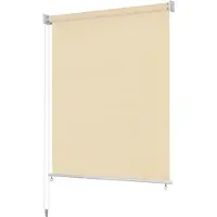 vidaXL Rullgardin utomhus 200x140 cm gräddvit