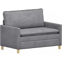 vidaXL Soffa Ljusgrå 126 x 81 x 87,5 cm Polyester