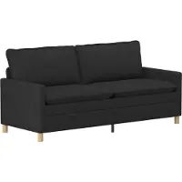 vidaXL Soffa Svart Tyg
