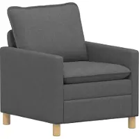 vidaXL Soffa Mörkgrå Tyg