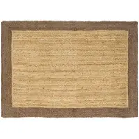 vidaXL Områdesmattor Rektangulär Naturlig och grå 120 x 170 cm Jute