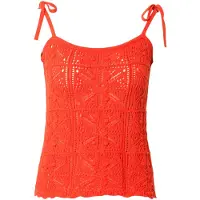 Levi's Broderad topp 'Abbey Tie-Shoulder Sweater Tank Top' röd