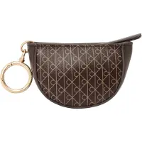 Calvin Klein Emblem Logo Mini Zip Pouch Bag Charm