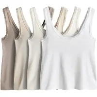 The Set Topp ljusbeige / choklad / vit