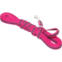 Julius-K9 K9 C&G lina, rosa/grå, 14 mm/5 m, m/handtag, max 30 kg