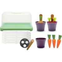 Dantoy Mini Greenhouse Set - Green Garden - 18 Delar - - One Size - Leksaker