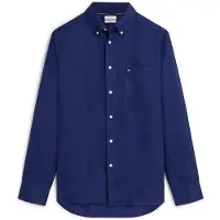 Tommy Hilfiger Regular Fit Washed Pure Linen Shirt