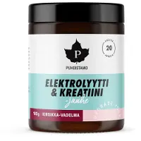 Puhdistamo elektrolyt- och kreatinpulver Cherry-Raspberry 100 g