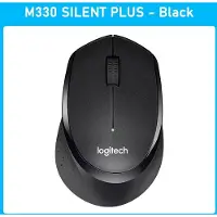 Logitech M330 Silent Mus Trådlös Mus Kontorsmus Högerhandsmus med Trådlös Mikromottagare svart