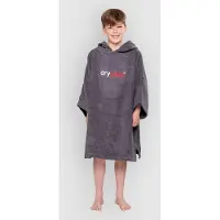 Dryrobe Towel Robe Organic Kids 10-13 Surf Poncho slate
