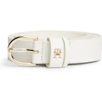 Tommy Hilfiger Bälte 'TH Monogram' vit