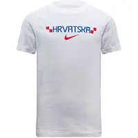 Nike Kroatien T-Shirt Graphic VM 2026 - Vit/Hyper Royal/Röd Barn - , storlek M: 137-147 cm